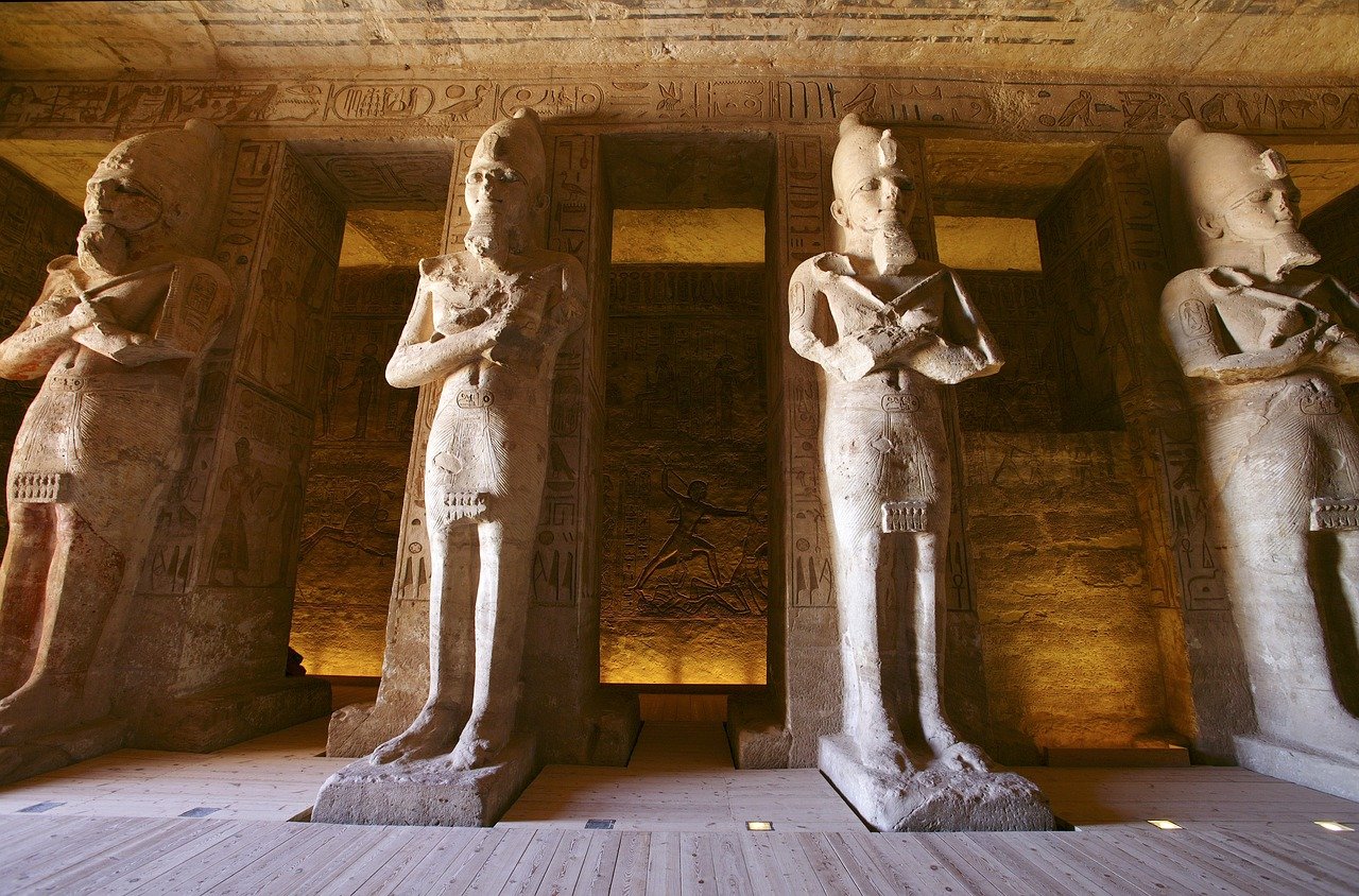 Abu Simbel tempel van binnen